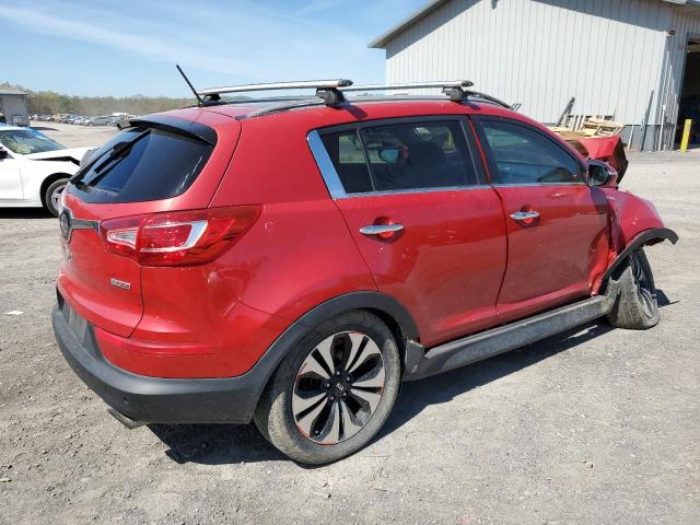 KNDPCCA67B7148912 - 2011 KIA SPORTAGE EX RED photo 3