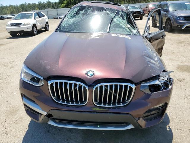 5UXTY5C02M9G94613 - 2021 BMW X3 XDRIVE30I Braun Foto 5