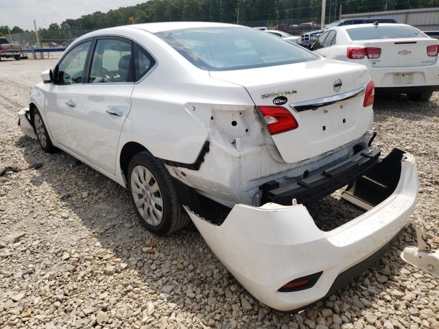 3N1AB7AP1JY336575 - 2018 NISSAN SENTRA S WHITE photo 3