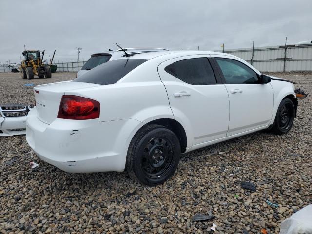 1C3CDZAB6DN611413 - 2013 DODGE AVENGER SE WHITE photo 3