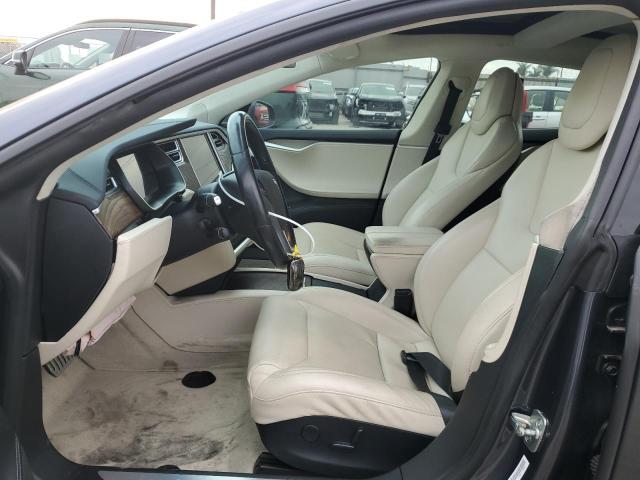 5YJSA1E42HF227582 - 2017 TESLA MODEL S CHARCOAL photo 7