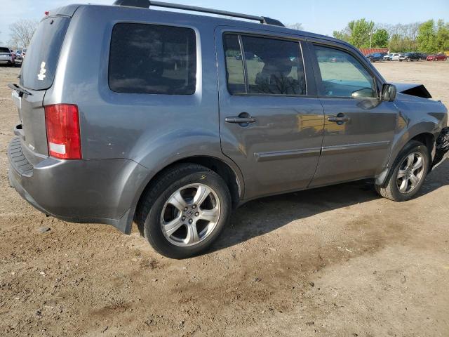 5FNYF4H50CB014351 - 2012 HONDA PILOT EXL GRAY photo 3