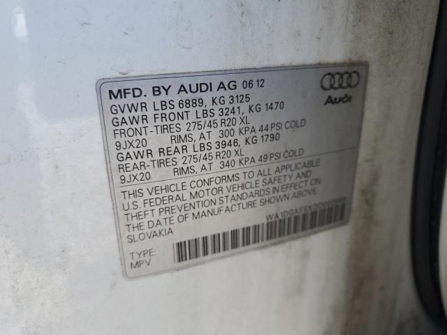 WA1DGAFEXDD000599 - 2013 AUDI Q7 PRESTIGE 白色 照片 13