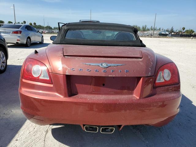 1C3AN65L85X058789 - 2005 CHRYSLER CROSSFIRE LIMITED RED photo 6