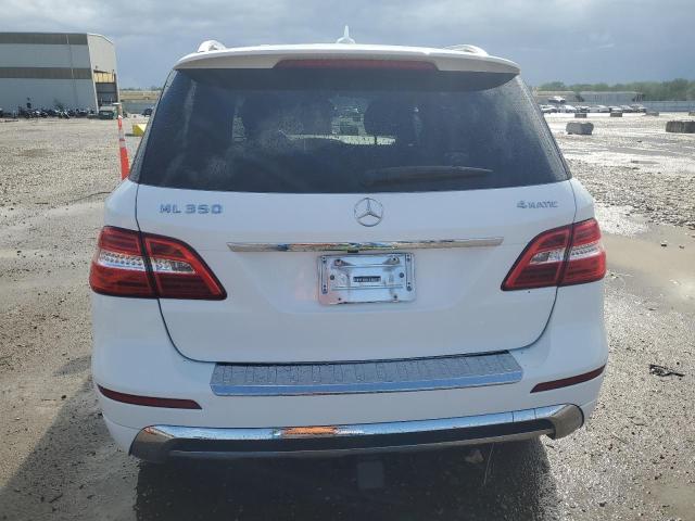 4JGDA5HB0EA327206 - 2014 MERCEDES-BENZ ML 350 4MATIC WHITE photo 6