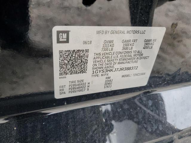 1GYS3HKJ7JR388372 - 2018 CADILLAC ESCALADE ESV LUXURY BLACK photo 13