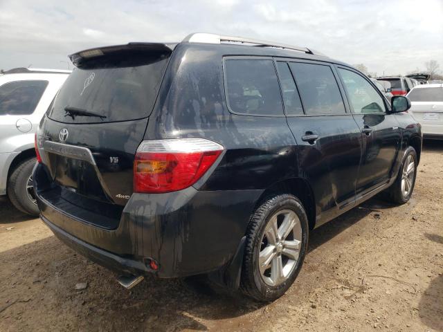 JTEES43A882075083 - 2008 TOYOTA HIGHLANDER SPORT BLACK photo 3