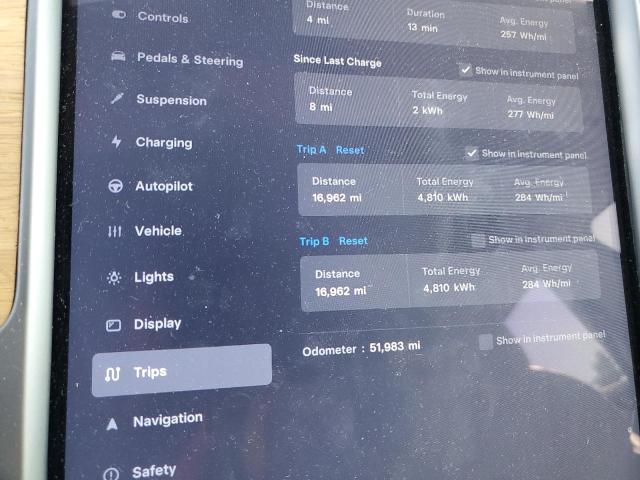 5YJSA1E21KF312497 - 2019 TESLA MODEL S 蓝色 照片 9