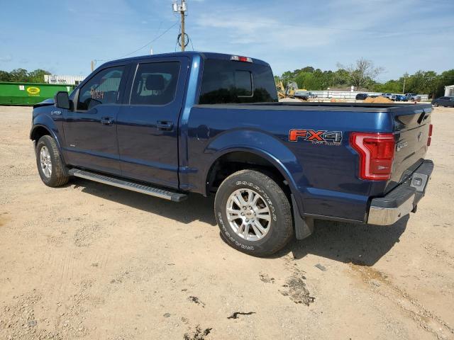 1FTEW1EP6GKD55057 - 2016 FORD F150 SUPERCREW BLUE photo 2