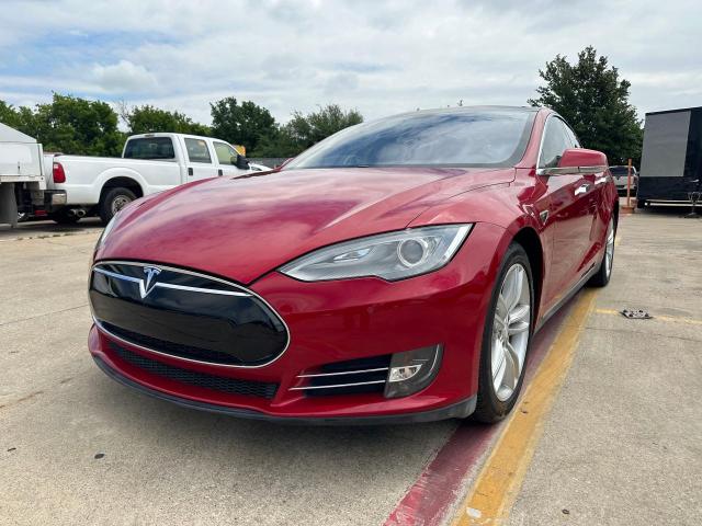 5YJSA1CN9DFP27292 - 2013 TESLA MODEL S Կարմիր լուսանկար 2