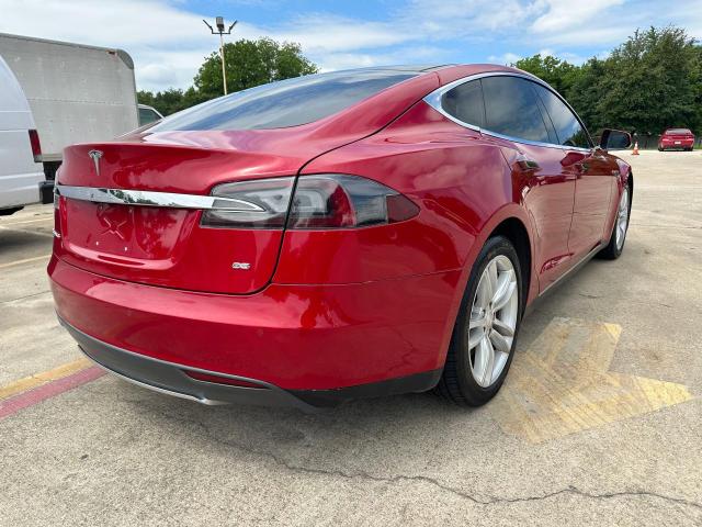 5YJSA1CN9DFP27292 - 2013 TESLA MODEL S Կարմիր լուսանկար 4
