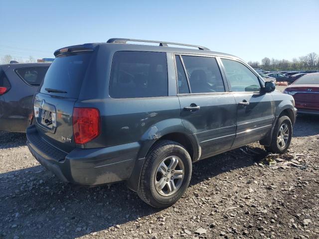 2HKYF18624H556495 - 2004 HONDA PILOT EXL GRAY photo 3