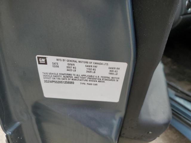 2G2WP552X61258069 - 2006 PONTIAC GRAND PRIX 蓝色 照片 12