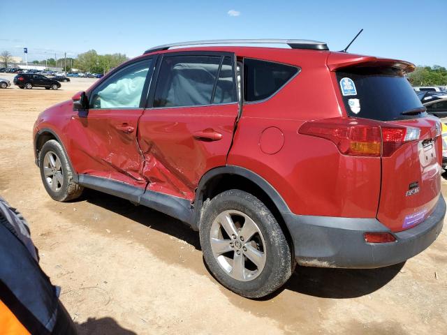 2T3WFREV2FW149306 - 2015 TOYOTA RAV4 XLE RED photo 2