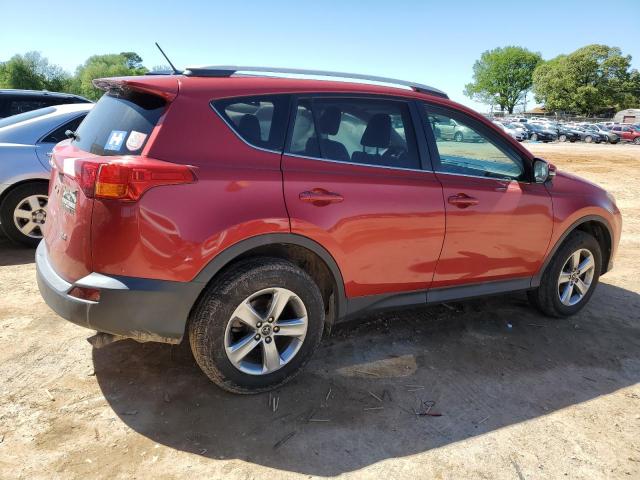 2T3WFREV2FW149306 - 2015 TOYOTA RAV4 XLE RED photo 3