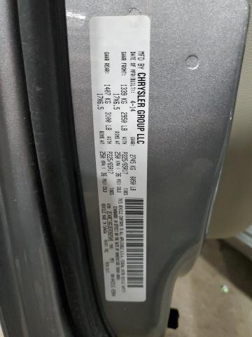 2C4RC1BG3ER382505 - 2014 CHRYSLER TOWN & COU TOURING GRAY photo 13