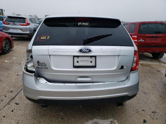 2FMDK3GC9DBB21350 - 2013 FORD EDGE SE SILVER photo 6