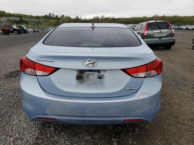 KMHDH4AE5BU105359 - 2011 HYUNDAI ELANTRA GLS BLUE photo 6