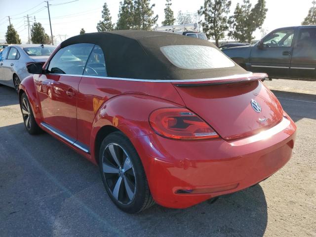 3VW7S7AT2DM822552 - 2013 VOLKSWAGEN BEETLE TURBO RED photo 2