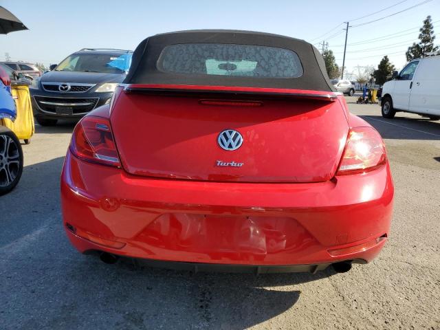 3VW7S7AT2DM822552 - 2013 VOLKSWAGEN BEETLE TURBO RED photo 6