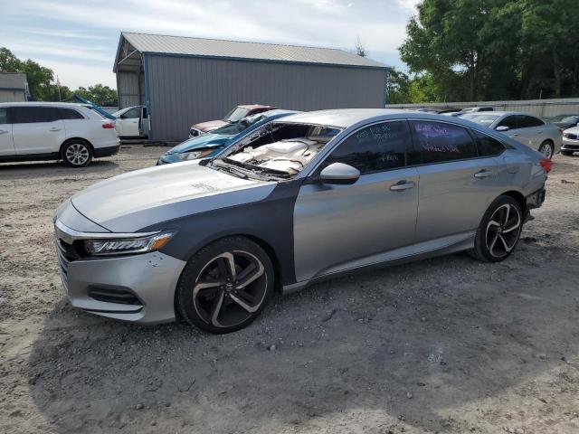 1HGCV1F17JA231589 - 2018 HONDA ACCORD LX GRAY photo 1