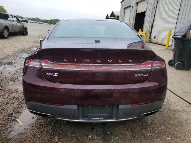 3LN6L5F90HR664455 - 2017 LINCOLN MKZ RESERVE ბურგუნდია ფოტო 6