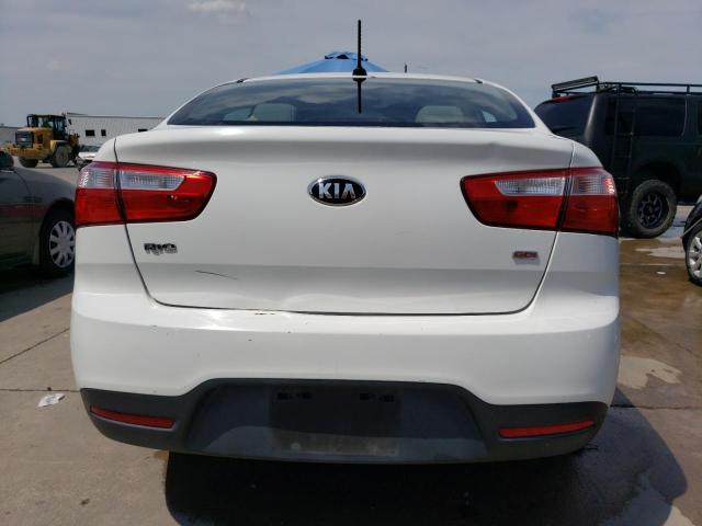 KNADM4A38F6504532 - 2015 KIA RIO LX WHITE photo 6