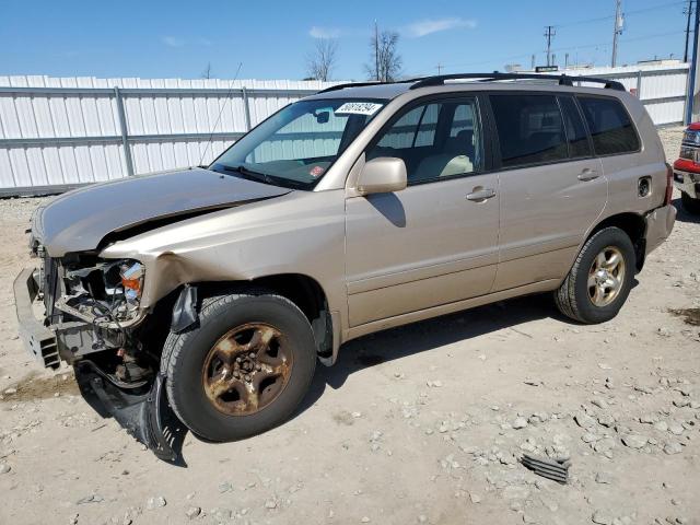 JTEGD21A450124443 - 2005 TOYOTA HIGHLANDER CREAM photo 1