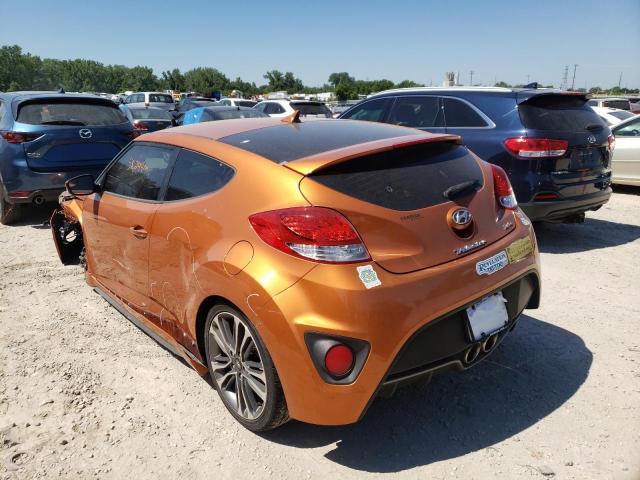 KMHTC6AE1GU275912 - 2016 HYUNDAI VELOSTER TURBO ORANGE photo 3