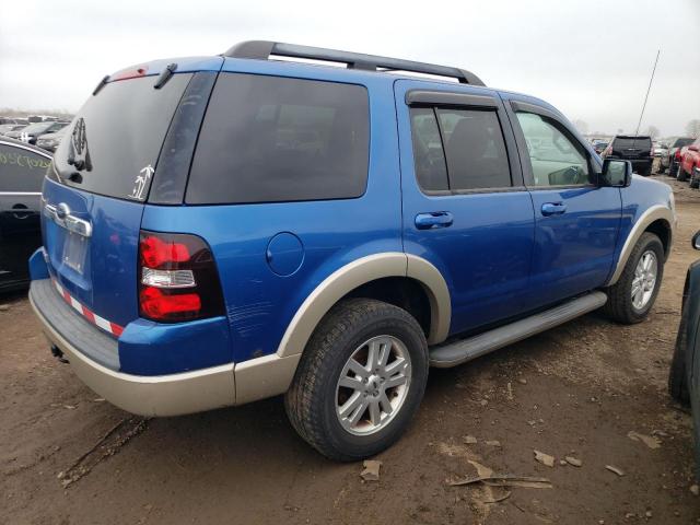 1FMEU6EE2AUA18801 - 2010 FORD EXPLORER EDDIE BAUER BLUE photo 3