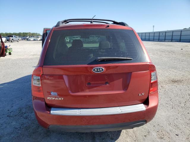 KNAFG525487209754 - 2008 KIA RONDO BASE RED photo 6