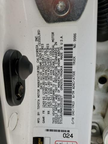 5TEJU62N86Z201027 - 2006 TOYOTA TACOMA DOUBLE CAB PRERUNNER WHITE photo 12