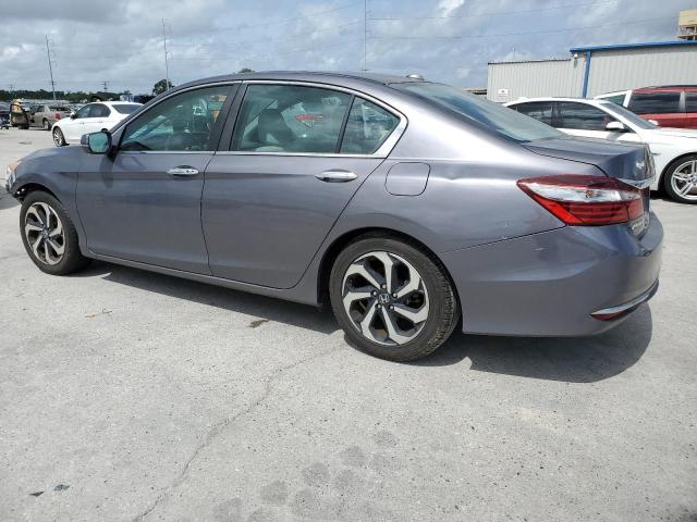 1HGCR2F75HA090952 - 2017 HONDA ACCORD EX GRAY photo 2