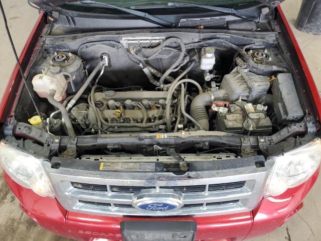 1FMCU9D73BKC51837 - 2011 FORD ESCAPE XLT BURGUNDY photo 12