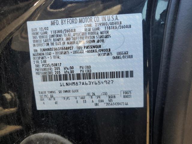 1LNHM87A63Y654927 - 2003 LINCOLN LS 黑色 照片 12