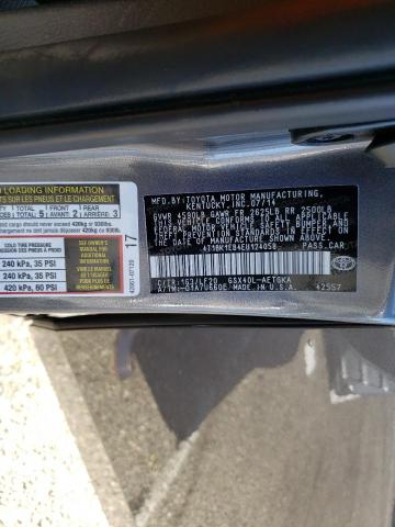 4T1BK1EB4EU124058 - 2014 TOYOTA AVALON BASE 石墨色 照片 10
