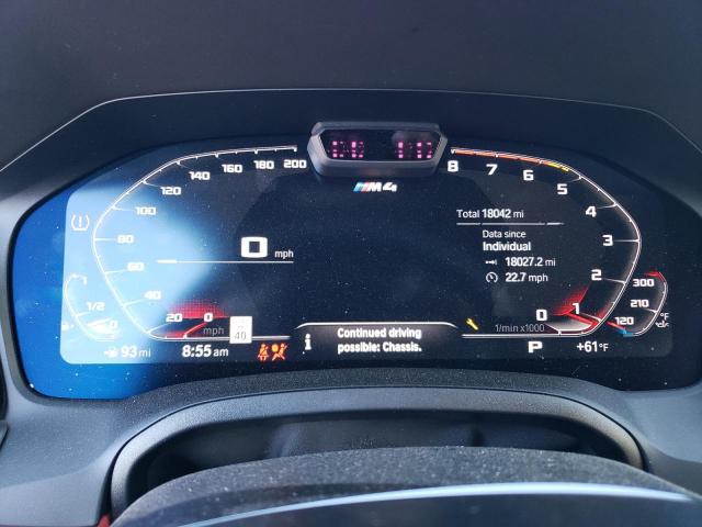 WBS43AZ05NCK65609 - 2022 BMW M4 COMPETITION GRAY photo 9