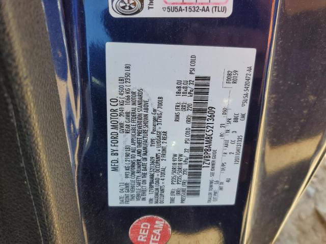 1ZVBP8AM8C5213609 - 2012 FORD MUSTANG BLUE photo 12