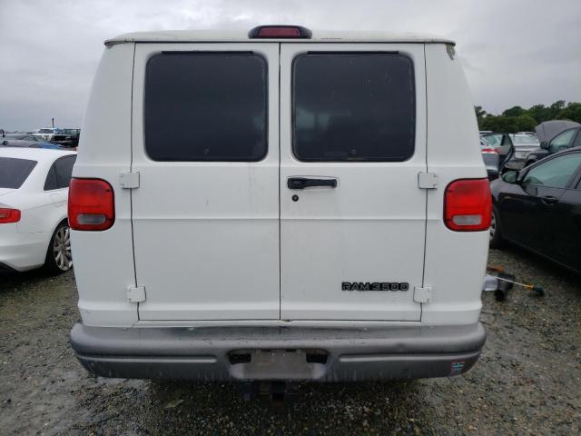 2B7KB31Z11K529989 - 2001 DODGE RAM VAN B3500 WHITE photo 6