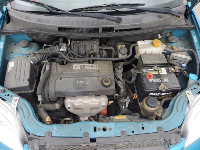 KL1TD56698B214177 - 2008 CHEVROLET AVEO BASE BLUE photo 11