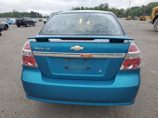 KL1TD56698B214177 - 2008 CHEVROLET AVEO BASE BLUE photo 6