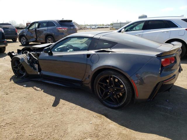 1G1YW2D71H5121101 - 2017 CHEVROLET CORVETTE GRAND SPORT 1LT GRAY photo 2