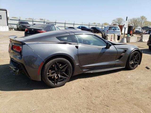 1G1YW2D71H5121101 - 2017 CHEVROLET CORVETTE GRAND SPORT 1LT GRAY photo 3