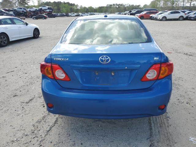 JTDBU4EE6AJ065200 - 2010 TOYOTA COROLLA BASE BLUE photo 6