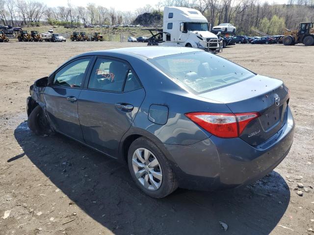 2T1BURHE5EC141693 - 2014 TOYOTA COROLLA L GRAY photo 2