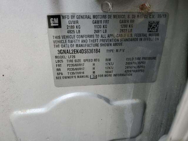 3GNAL2EK4DS636184 - 2013 CHEVROLET CAPTIVA LS 银色 照片 14