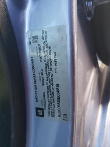 KL8CD6S95EC545819 - 2014 CHEVROLET SPARK 1LT 蓝色 照片 13