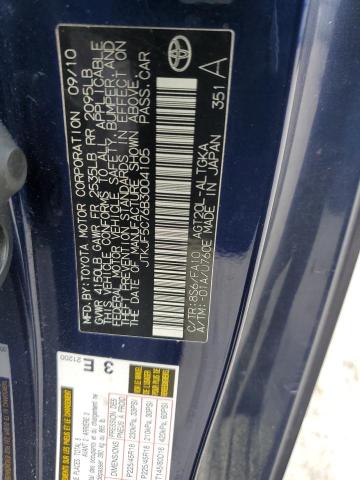 JTKJF5C76B3004105 - 2011 TOYOTA SCION TC 蓝色 照片 12