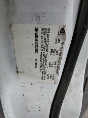 2G4WB52K9X1535192 - 1999 BUICK REGAL LS 白色 照片 12