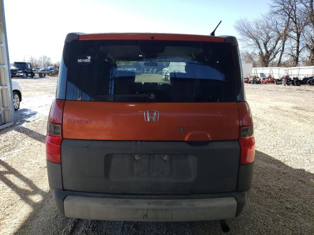 5J6YH28684L006627 - 2004 HONDA ELEMENT EX ORANGE photo 6